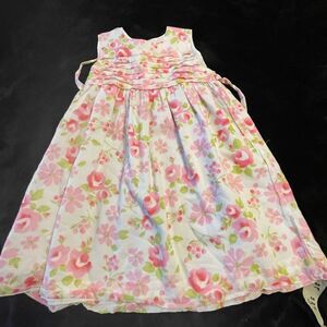 Sophie Dess baby girl toddler‎ pink floral sleeveless dress, size 2T